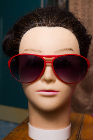 Mannequin head is 
beautiful Girls her names is Natalieの写真素材