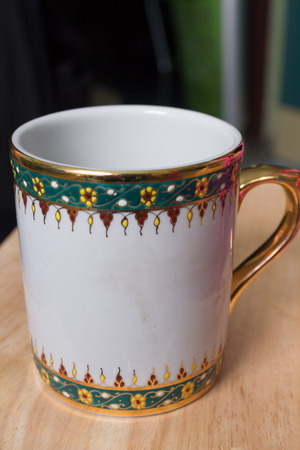 it handmade a ceramic of Thailand glassesの写真素材