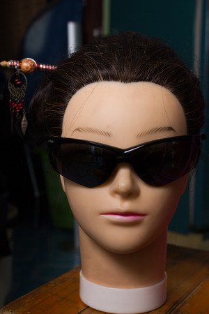 Mannequin head is 
beautiful Girls her names is Natalieの写真素材