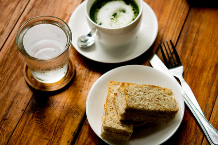 Tuna sandwiches during the afternoon run.の写真素材