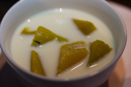 Clerics pumpkin dessert in the hotel.の写真素材