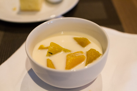 Clerics pumpkin dessert in the hotel.の写真素材