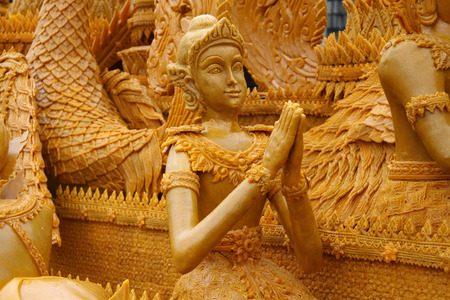Art Candle Festival Nakhon Ratchasima.の写真素材