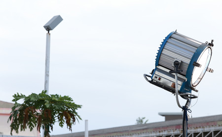 4000 watt large spotlight for movieの写真素材