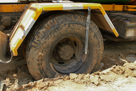 Pouring cement in the alley made by thai lebor.の写真素材