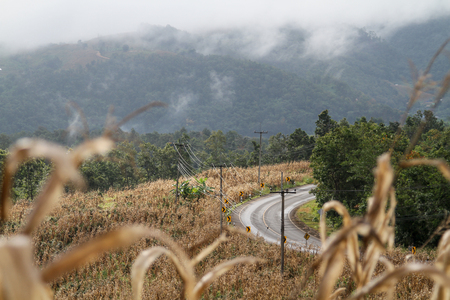 view Mae Chaem is a district of Chiang Mai Province in northern Thailand.の写真素材