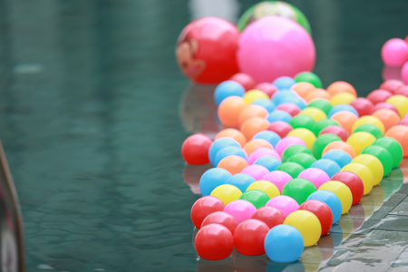Balls in a swimming pool