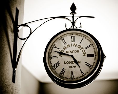 Clock in kitchenの写真素材