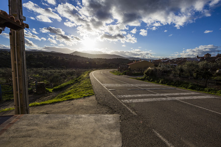 Extremadura sunsetの写真素材