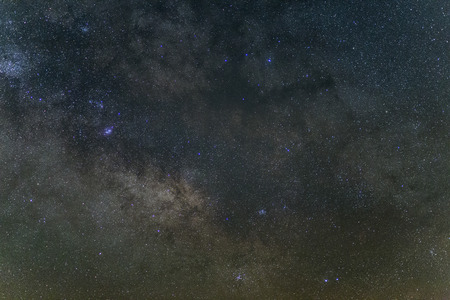 Night image of the Milky Way in the sky Extremadura