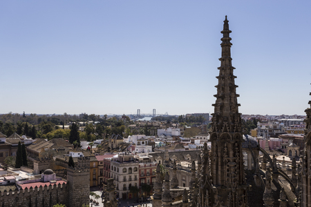 View of Seville cityの写真素材