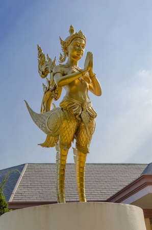 thai golden statueの写真素材