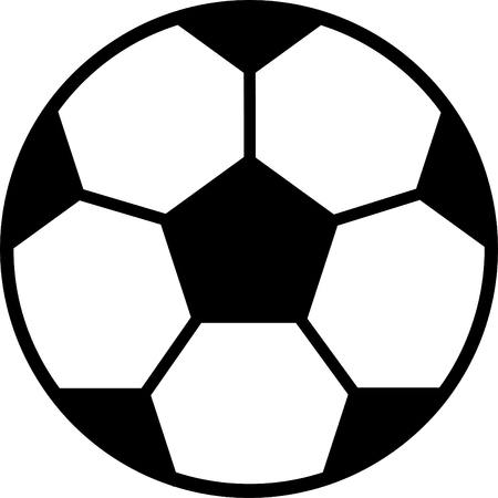 vector of black and white foot ball iconのイラスト素材