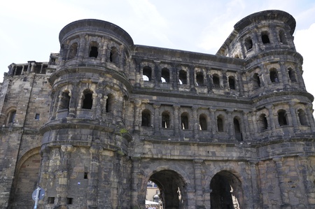 Porta Nigra in Trier, Germanyの写真素材