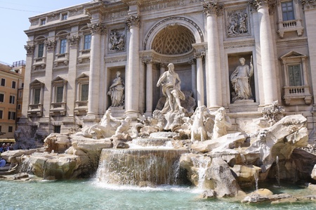 Trevi Fountain - Rome, Italyのeditorial素材