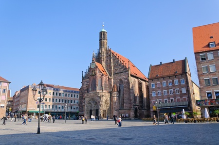 Frauenkirche (Church of Our Lady) in Nuremberg, Germany のeditorial素材