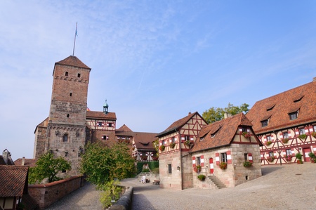 Kaiserburg in Nuremberg, Germanyのeditorial素材