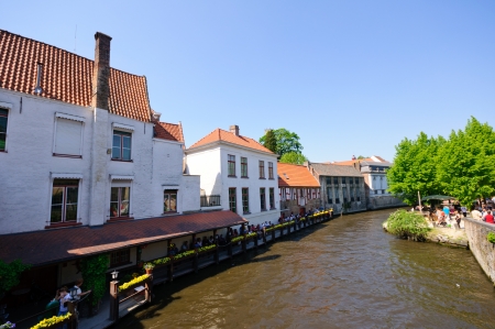 Old Town of Bruges, Belgiumのeditorial素材