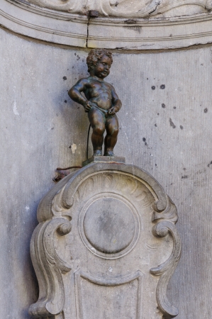 Manneken Pis in Brussels, Belgiumのeditorial素材