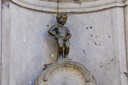 Manneken Pis in Brussels, Belgiumのeditorial素材