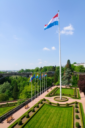 Place de la Constitution in the City of Luxembourgのeditorial素材