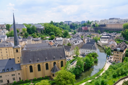 Old town of the City of Luxembourgのeditorial素材