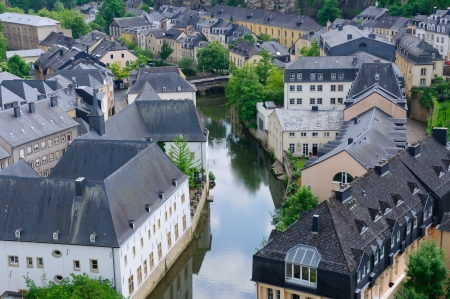 Old town of the City of Luxembourgのeditorial素材