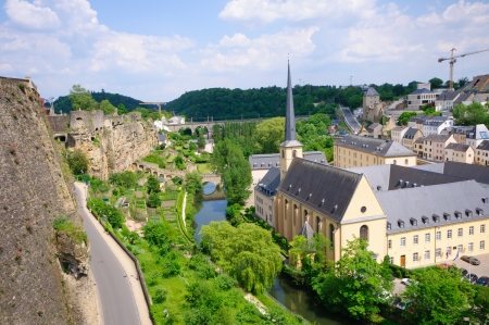 Old town and Fortifications in the City of Luxembourgのeditorial素材
