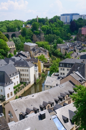 Old town of the City of Luxembourgのeditorial素材