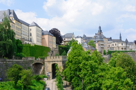 Old town and Fortifications in the City of Luxembourgのeditorial素材