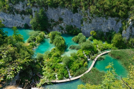 Plitvice Lakes National Park, Croatiaの写真素材