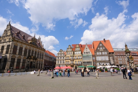 Old town of Bremen, Germanyのeditorial素材