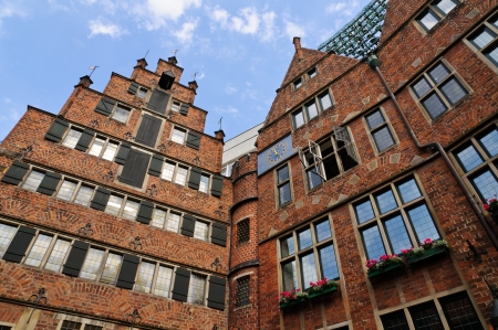 Glockenspiel at the Böttcher street in Bremen, Germanyのeditorial素材