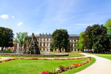Schlossgarten in the Summer in Erlangen, Germanyのeditorial素材