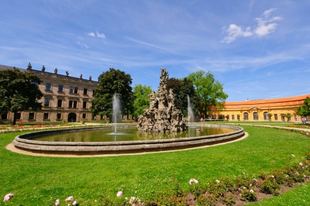 Schlossgarten in Summer in Erlangen, Germanyのeditorial素材