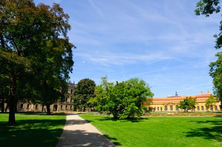 Schlossgarten in Summer in Erlangen, Germanyのeditorial素材