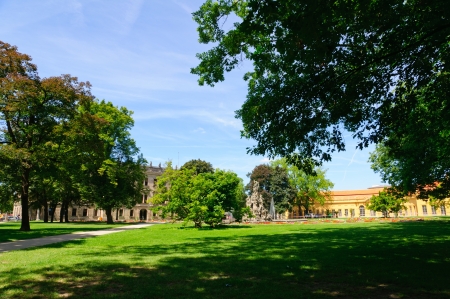 Schlossgarten in the Summer in Erlangen, Germanyのeditorial素材