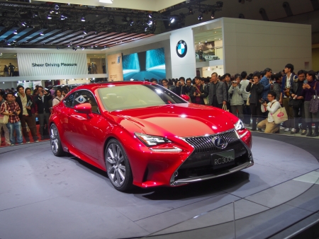 TOKYO, JAPAN - November 23, 2013  RC Coupe at the booth of Lexus The Tokyo Motor Show is a biennial auto show at the Tokyo Big Sight in Odaiba, Tokyo for cars, motorcycles and commercial vehicles  The Show is the biggest auto show in Asia, and a one of thのeditorial素材