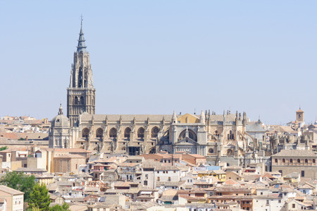 The historic city of Toledo in Spainの写真素材