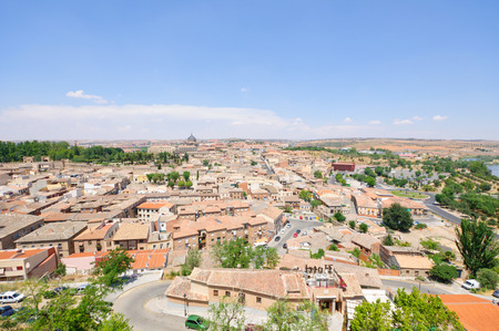 The historic city of Toledo in Spainの写真素材
