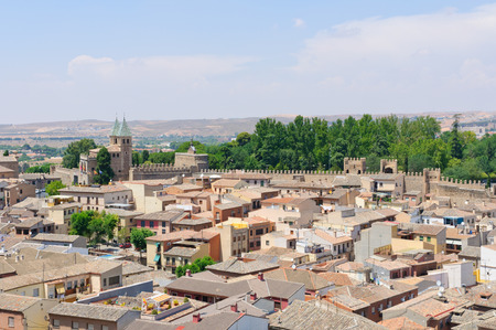The historic city of Toledo in Spainの写真素材