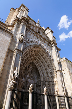 The Cathedral in the historic city of Toledo in Spainの写真素材