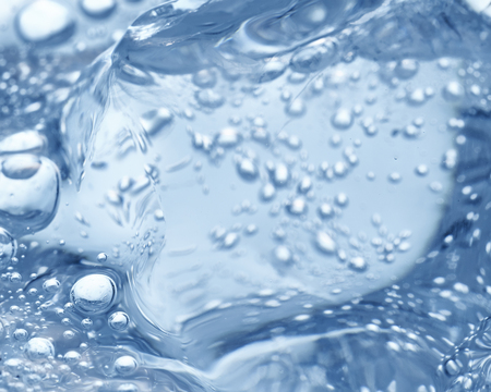 Soda water with iceの写真素材