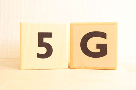 5g wooden alphabet blockの写真素材