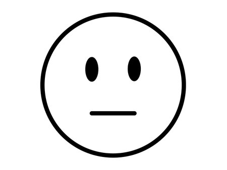 Smiley icon. Emoticon with a sad face. Vector illustration.のイラスト素材
