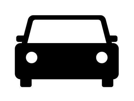 Car icon in trendy flat style isolated on white background. Auto symbol for your web site design,  UI. Vector illustration, EPS10.のイラスト素材
