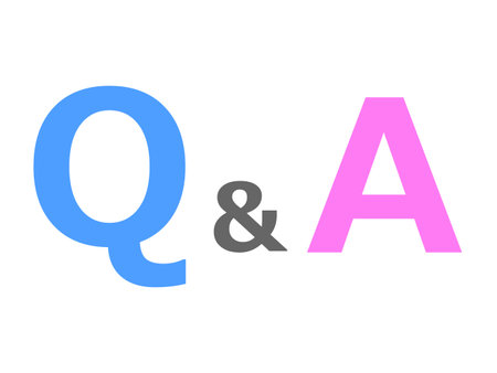 Q and A, questions and answers vector, question and answer flat iconのイラスト素材
