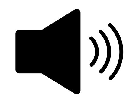 Speaker Volume Icon. Flat Color Design. Vector Illustration.のイラスト素材