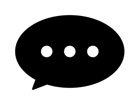Speech bubble icon. Vector illustration. Isolated on white background.のイラスト素材
