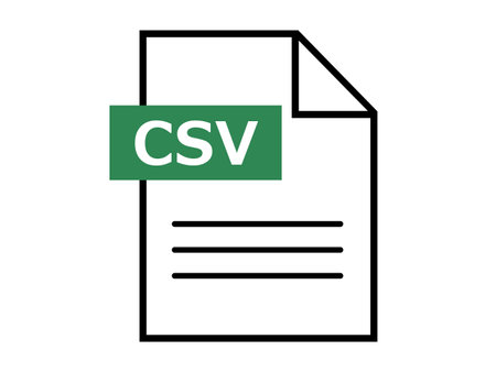 CSV File Icon. Flat Color Design. Vector Illustration.のイラスト素材